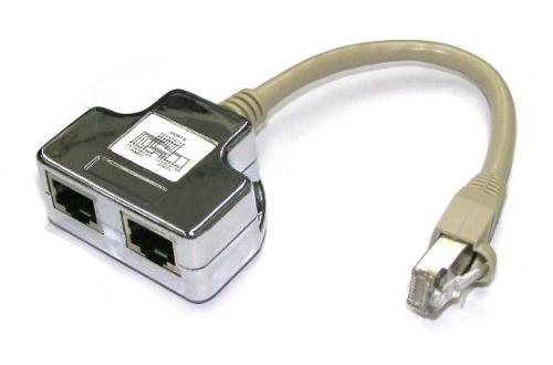 8P8C RJ45 ISDN 2 Port Adaptor WT-2137